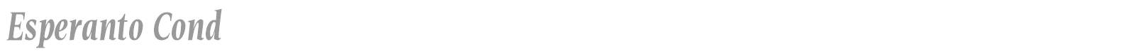 Esperanto Cond font preview